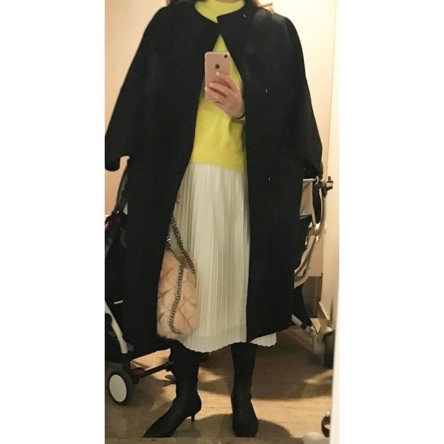drawer美品ドゥロワーカバー付ブラックコート36 | paymentsway.co 【美品】DRAWER ドゥロワー コート ブラック 36