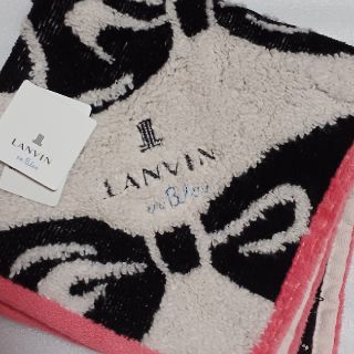 ランバンオンブルー(LANVIN en Bleu)の値下げ📌ランバンen Bleu☆大判タオルハンカチ🎀(ハンカチ)