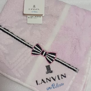 ランバンオンブルー(LANVIN en Bleu)の値下げ📌ランバンen Bleu☆大判タオルハンカチ🎀(ハンカチ)