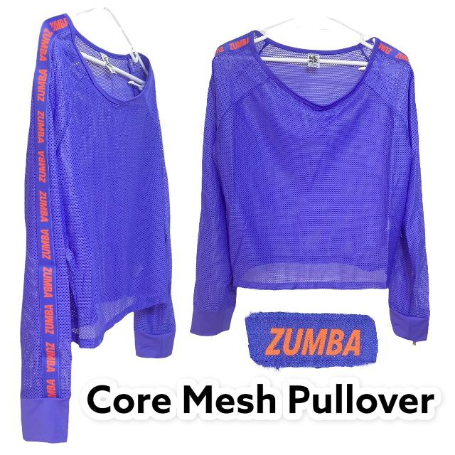 Zumba ズンバ CORE MESH PULLOVER コアメッシュ S