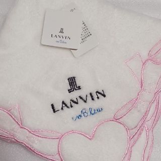 ランバンオンブルー(LANVIN en Bleu)の値下げ📌ランバンen Bleu☆大判タオルハンカチ💗(ハンカチ)