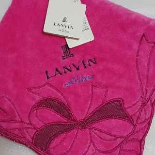 ランバンオンブルー(LANVIN en Bleu)の値下げ📌ランバンen Bleu☆大判タオルハンカチ🎀(ハンカチ)