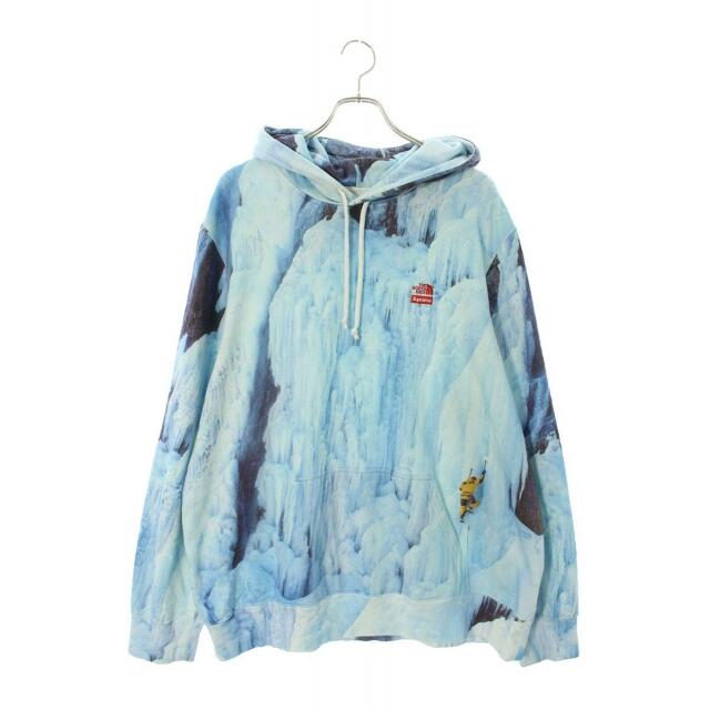 シュプリーム ×ノースフェイス/THE NORTH FACE 21SS Ice Climb Hooded Sweatshirt アイスクライムプルオーバーパーカー メンズ XL