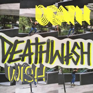 リアル(REAL)のDEATHWISHデスウィッシュ限定ダブルプリントSK8ロゴステッカーラスト１(スケートボード)