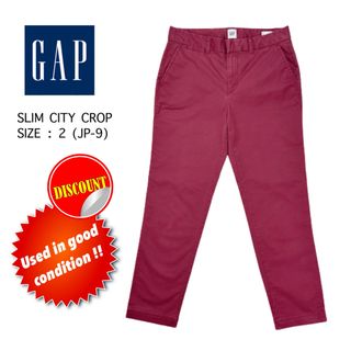 ギャップ(GAP)のGAP美品♪♪ SLIM CITY CROP ストレッチ入りクロップドチノパンツ(クロップドパンツ)