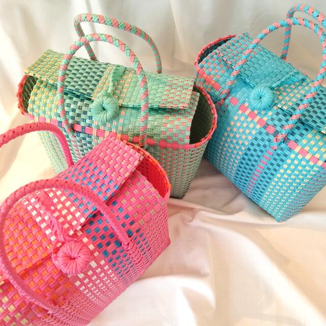 ピクニックバッグ 蓋付きカゴバッグ ブルーの通販 by Sarah's ピクニックバッグ 蓋付きカゴバッグ ブルーの通販 by Sarah's