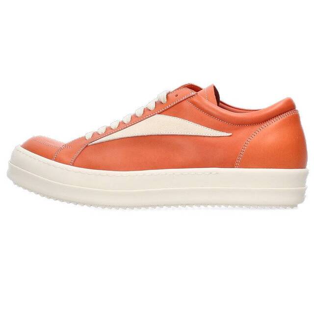 Rick Owens リックオウエンス 22AW RAMONES LOW ORANGE & MILK ラモーンズ ローカットスニーカー オレンジ