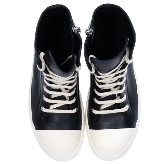 リックオウエンス 22AW RAMONES ラモーンズレザーハイカットスニーカー
