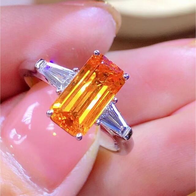 Worldstoneのリング天然スべサルティンガーネット  リング2.9ct k18 ¥