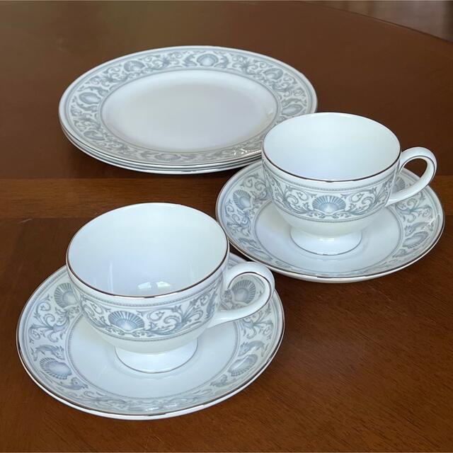 美品  ウェッジウッド Wedgwood ドルフィンホワイト  2点セット