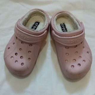 クロックス(crocs)の【あお様専用】used品　クロックス　8c9(ピンク)(サンダル)