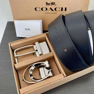 コーチ(COACH)の【新品未使用】COACH コーチリバーシブル　レザーベルトバックル回転可能(ベルト)