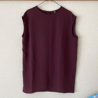 ユニクロ(UNIQLO)の【まだまだ綺麗に着れます】UNIQLO ドレープフレンチスリーブチュニック(シャツ/ブラウス(半袖/袖なし))