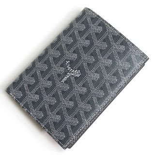 ゴヤール(GOYARD)のゴヤール ヘリンボーン モリエール ウォレット 二つ折り財布 札入れ PVCコーティングキャンバス カーフスキン レザー グレー イエロー 黄色 MOLIERPMLTY51CL51X 箱付 GOYARD（新品・未使用品）(折り財布)