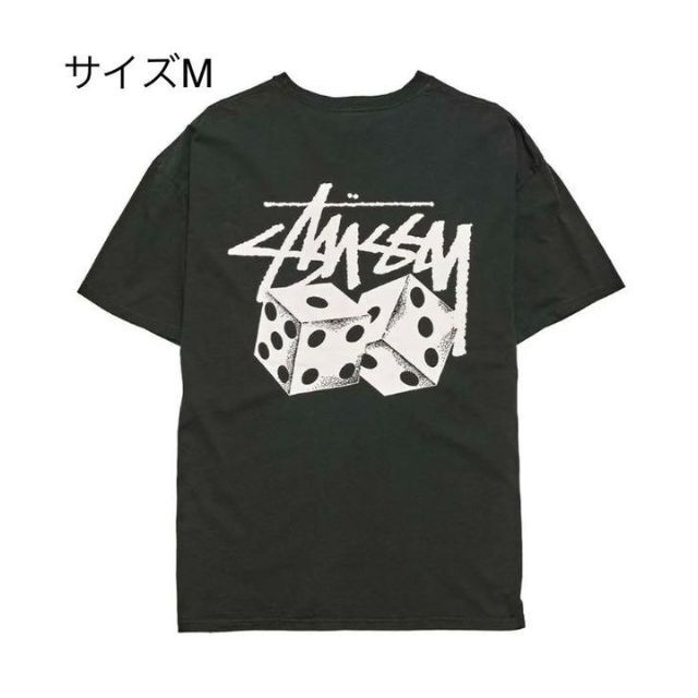 【新品】stussy Tシャツ　サイズM ブラックトップス