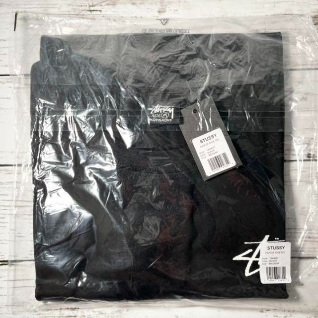 STUSSY(ステューシー)の【新品】stussy Tシャツ　サイズM ブラック メンズのトップス(Tシャツ/カットソー(半袖/袖なし))の商品写真