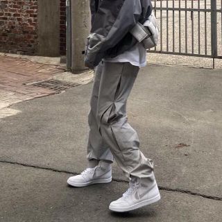 リックオウエンス(Rick Owens)のメンズファッション 原宿風 ロングパンツ 男女兼用 ストリート系 ボトムス(ワークパンツ/カーゴパンツ)