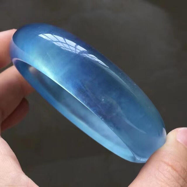 クリスマスツリー特価! ⭐︎【天然】アクアマリン バングル 61.5mm