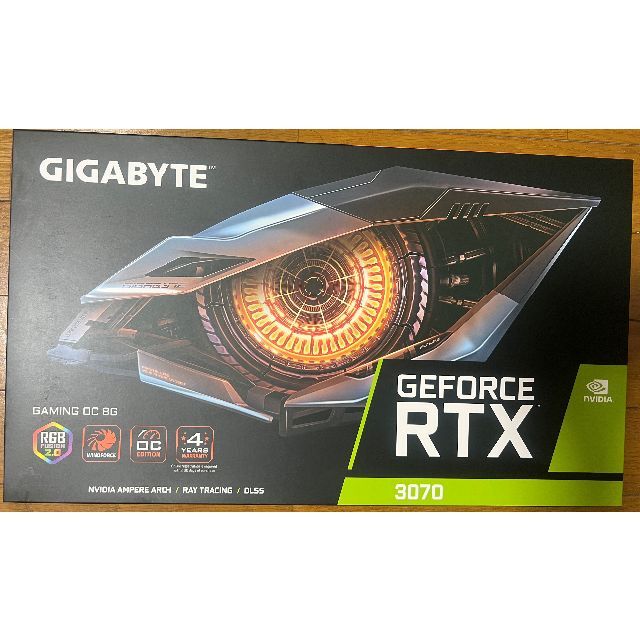 PCパーツ Gigabyte GeForce RTX 3070 Gaming OC 8G