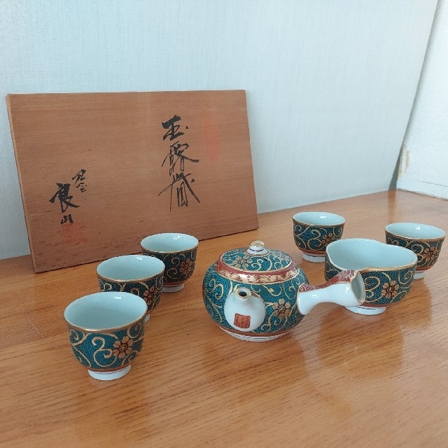 お煎茶　急須　湯呑み等　玉露用セット エンタメ/ホビーの美術品/アンティーク(陶芸)の商品写真