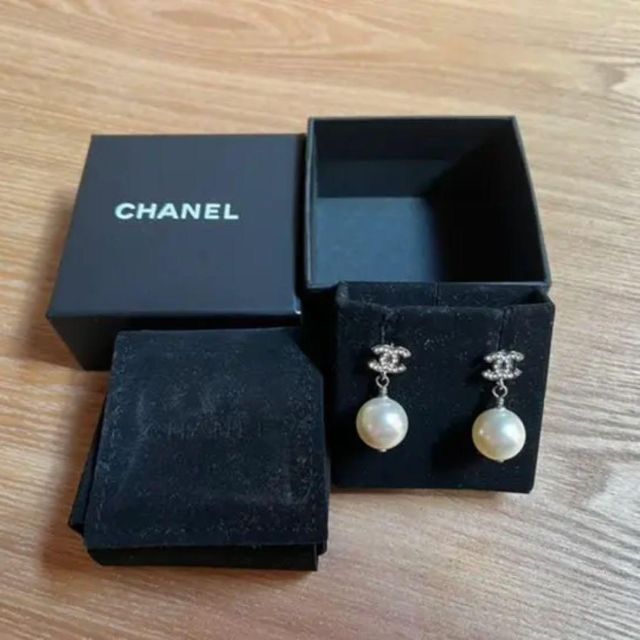 CHANEL ピアス 両耳 パール シルバー | paymentsway.co