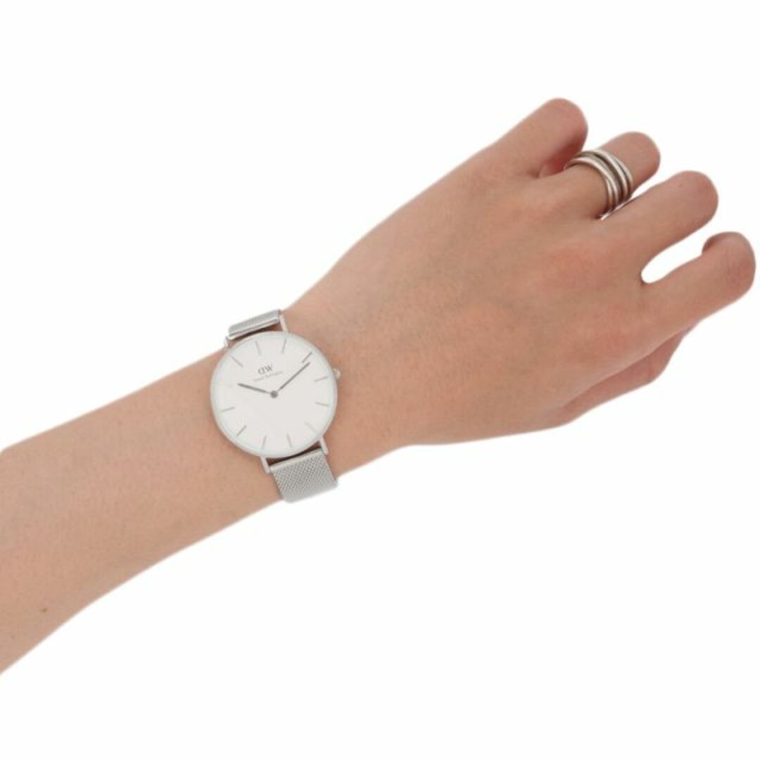 Daniel Wellington(ダニエルウェリントン)のダニエル ウェリントン DANIEL WELLINGTON 腕時計 ユニセックス Petite Sterling DW00100306 WH メンズの時計(腕時計(アナログ))の商品写真