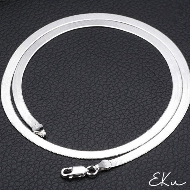 【限定1点】S925ネックレス(45)ヘビチェーン スネークチェーン  喜平 レディースのアクセサリー(ネックレス)の商品写真