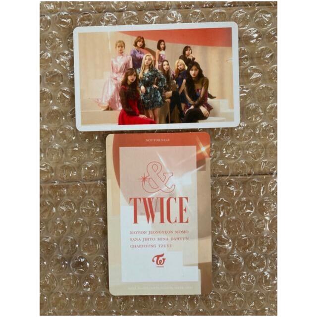 Waste(twice)(ウェストトゥワイス)のTWICE  once限定盤　通常盤　トレカ2枚セット　＆TWICE エンタメ/ホビーのCD(K-POP/アジア)の商品写真