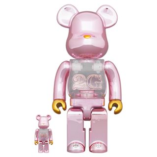 ベアブリック(BE@RBRICK)のBE@RBRICK 2G PINK GOLD CHROME 100％ & 400(その他)