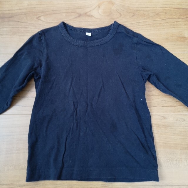 MUJI (無印良品)(ムジルシリョウヒン)の無印良品　長袖シャツ　90　3枚セット キッズ/ベビー/マタニティのキッズ服女の子用(90cm~)(Tシャツ/カットソー)の商品写真