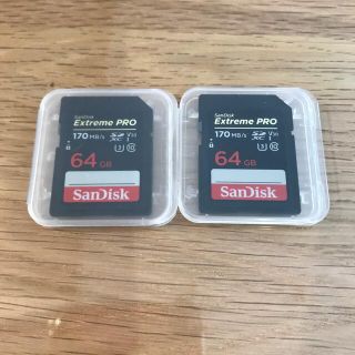 サンディスク(SanDisk)のSanDisk サンディスク SDXCカード 64G 2枚セット(PC周辺機器)