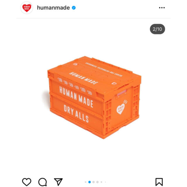 HUMAN MADE CONTAINER ORANGE 50L X1