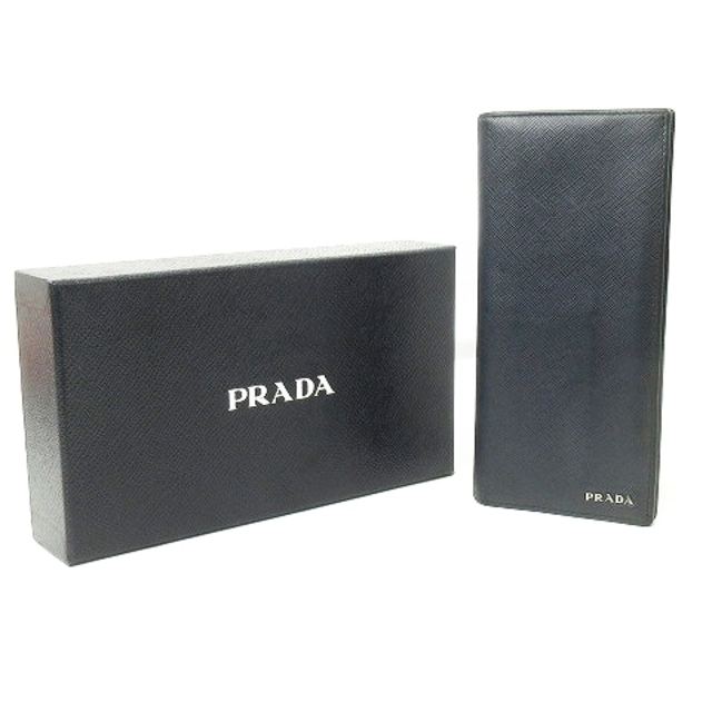 PRADA(プラダ)のプラダ サフィアーノ ビコロー 二つ折り 長財布 2MV836 黒 ☆AA★ メンズのファッション小物(長財布)の商品写真