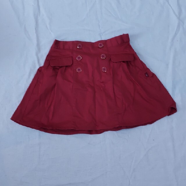 kumikyoku（組曲）(クミキョク)の組曲 ミニスカート 赤 T130-140 LL キッズ/ベビー/マタニティのキッズ服女の子用(90cm~)(スカート)の商品写真
