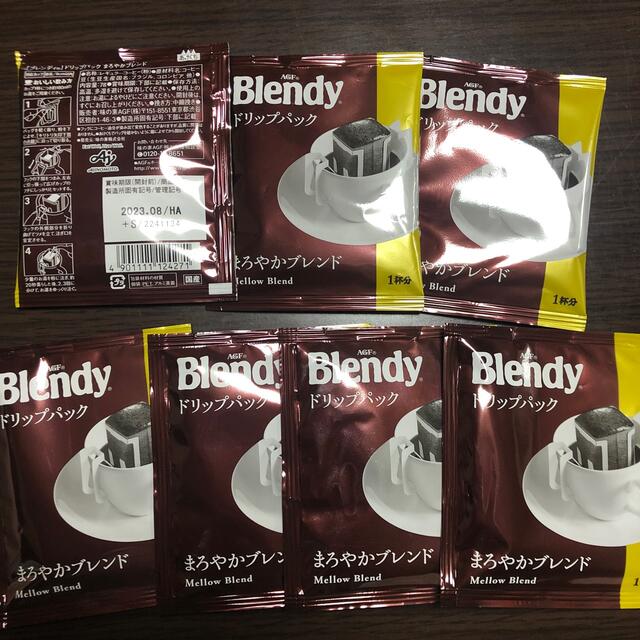 AGF(エイージーエフ)のblendy コーヒー　ドリップパック　まろやかブレンド　7個 食品/飲料/酒の飲料(コーヒー)の商品写真