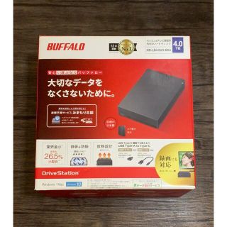 バッファロー(Buffalo)の【4TB】BUFFALO 外付けHDD  HD-LD4.0U3-BKA(PC周辺機器)