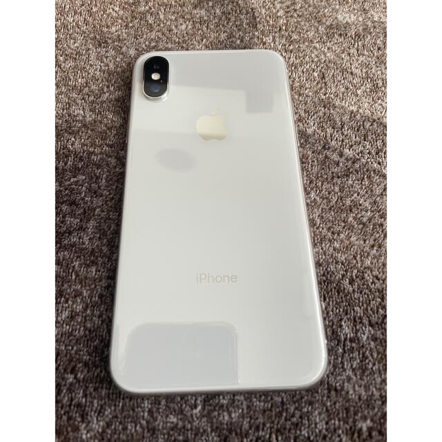 iPhone(アイフォーン)のiphone x  b simフリー シルバー スマホ/家電/カメラのスマートフォン/携帯電話(スマートフォン本体)の商品写真