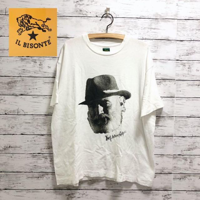 IL BISONTE(イルビゾンテ)のIL BISONTE◆イルビゾンテ Tシャツ　M ホワイト メンズのトップス(Tシャツ/カットソー(半袖/袖なし))の商品写真