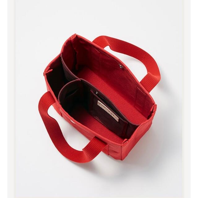 familiar(ファミリア)のファミリア×エジュー　コラボバッグ（赤）　ステッカー付き キッズ/ベビー/マタニティのこども用バッグ(トートバッグ)の商品写真
