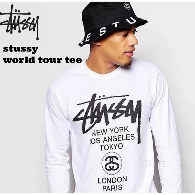 STUSSY／ステューシー ワールドツアー ロンT カットソー 七分袖 - Tシャツ