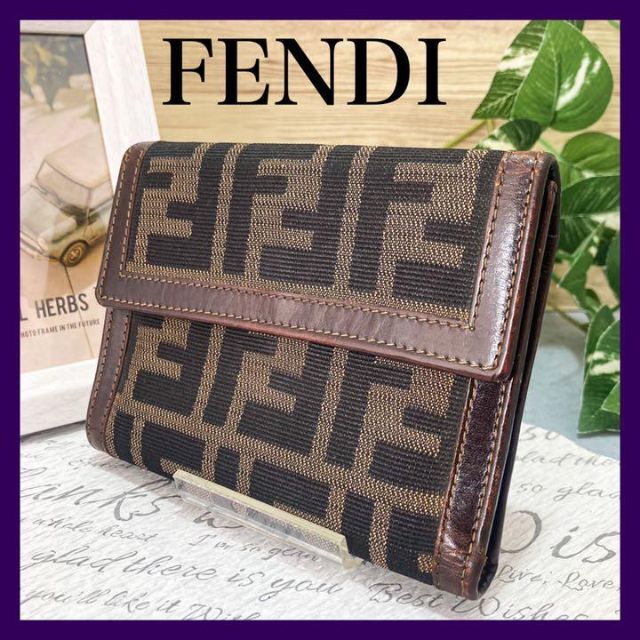 ✨ FENDI✨ズッカ柄二つ折り財布 - 折り財布 ✨ FENDI✨ズッカ柄二つ折り財布 - 折り財布