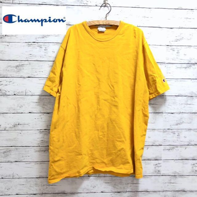 Champion(チャンピオン)のchampion◆チャンピオン　無地T マスタードカラー　イエロー　ビックサイズ メンズのトップス(Tシャツ/カットソー(半袖/袖なし))の商品写真