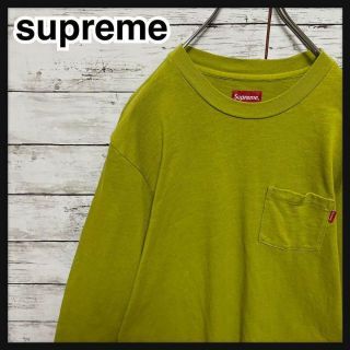 シュプリーム メンズのTシャツ・カットソー(長袖)(グリーン・カーキ ...