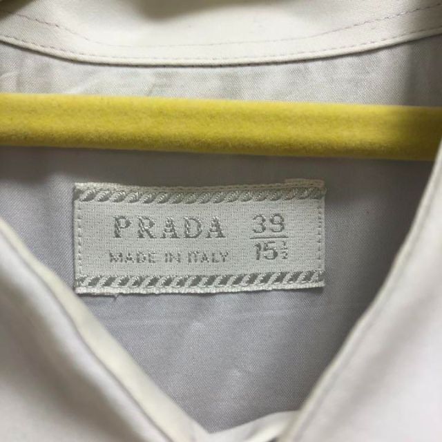PRADA◆プラダ　シャツ　プレーン　ドレス　ホワイト　シェイプ