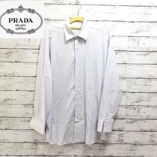 プラダ(PRADA)のPRADA◆プラダ　シャツ　プレーン　ドレス　ホワイト　シェイプ(シャツ)