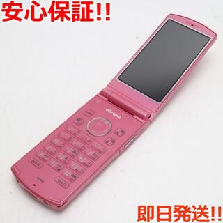 エヌイーシー(NEC)の美品 N-01F ピンク 白ロム(携帯電話本体)