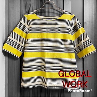 グローバルワーク(GLOBAL WORK)のGLOBAL WORK ボーダーカットソー(カットソー(半袖/袖なし))
