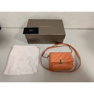 ブルガリ(BVLGARI)の☆極美品☆ ブルガリ セルペンティカボションマイクロバッグ ピンク XS(ショルダーバッグ)