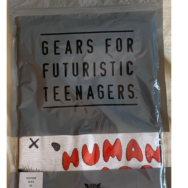 HUMAN MADE KAWS BEAR TSHIRT #7 BLACK 2XL 2