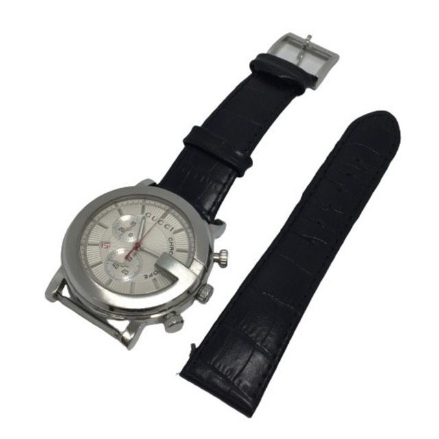 ◎◎GUCCI グッチ クロノスコープ 101M クォーツ メンズ 腕時計 ベルト